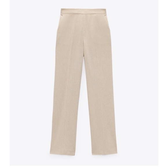 Zara Sophisticated Linen Pants Create Perfect Shape 😍! - Picture 3 of 7